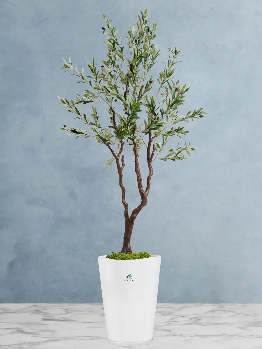 Artificial Olive Tree 210220cm Pot Included Green Hands