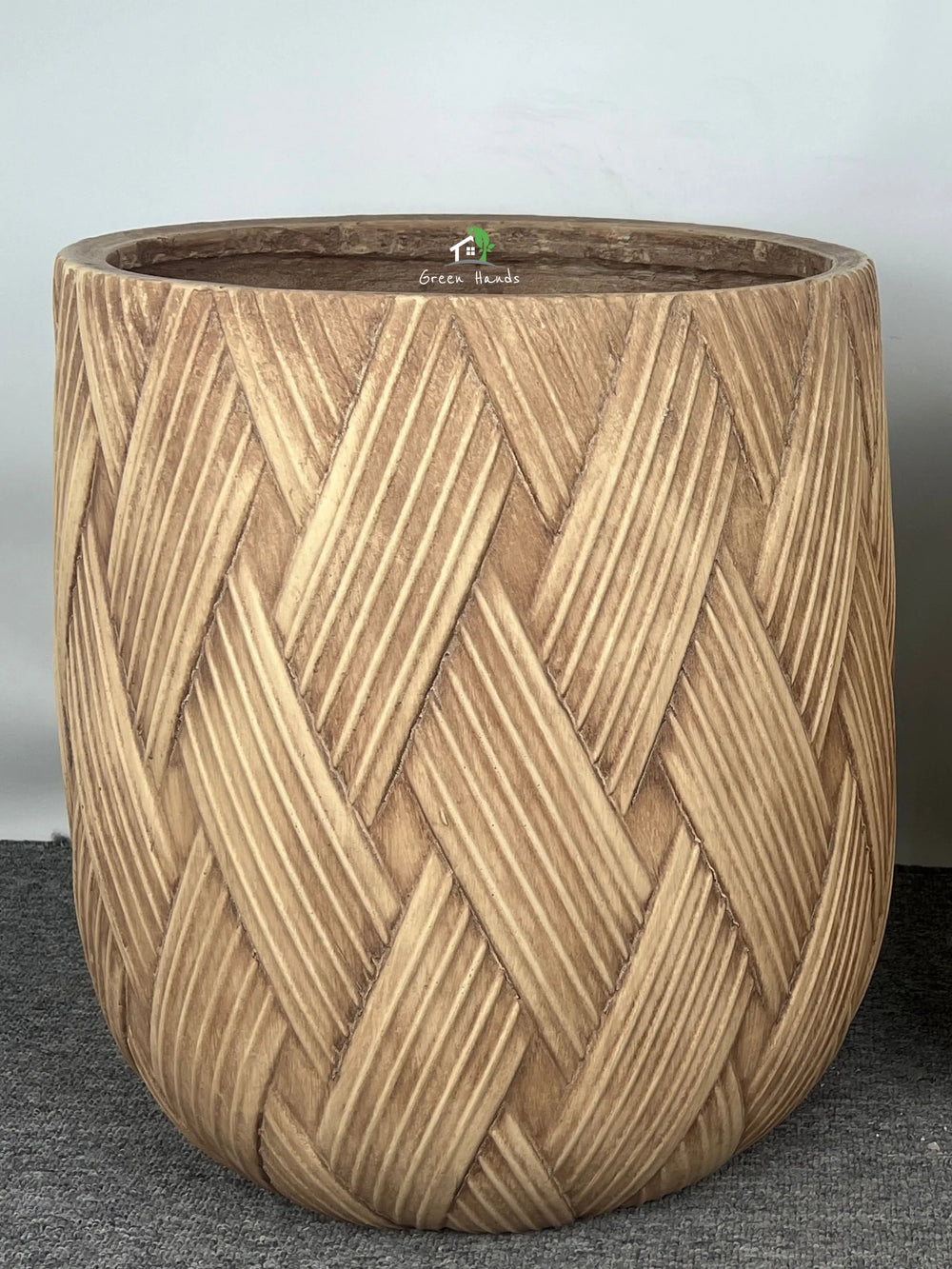 Rustic Fiber Premium Fiber Pots & Planters | Large Lightweight Plant Pots Dubai ...