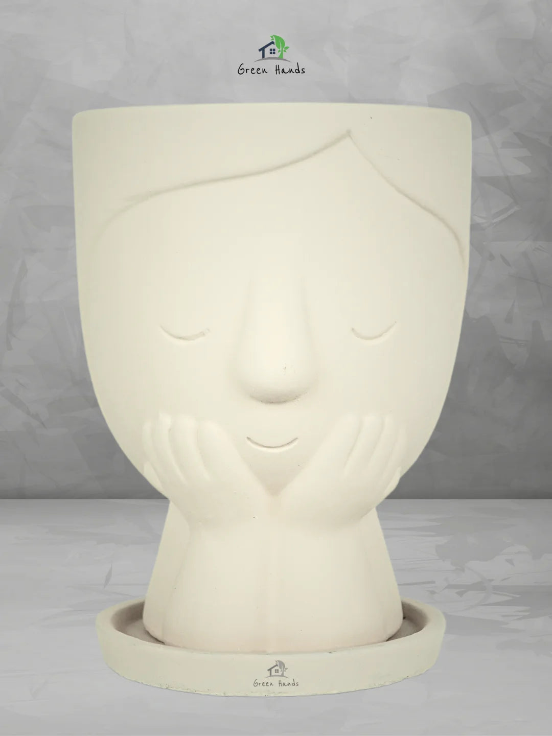 Terracotta-Little-Girl-Nordic-Flower-Pot-Biege-L-1