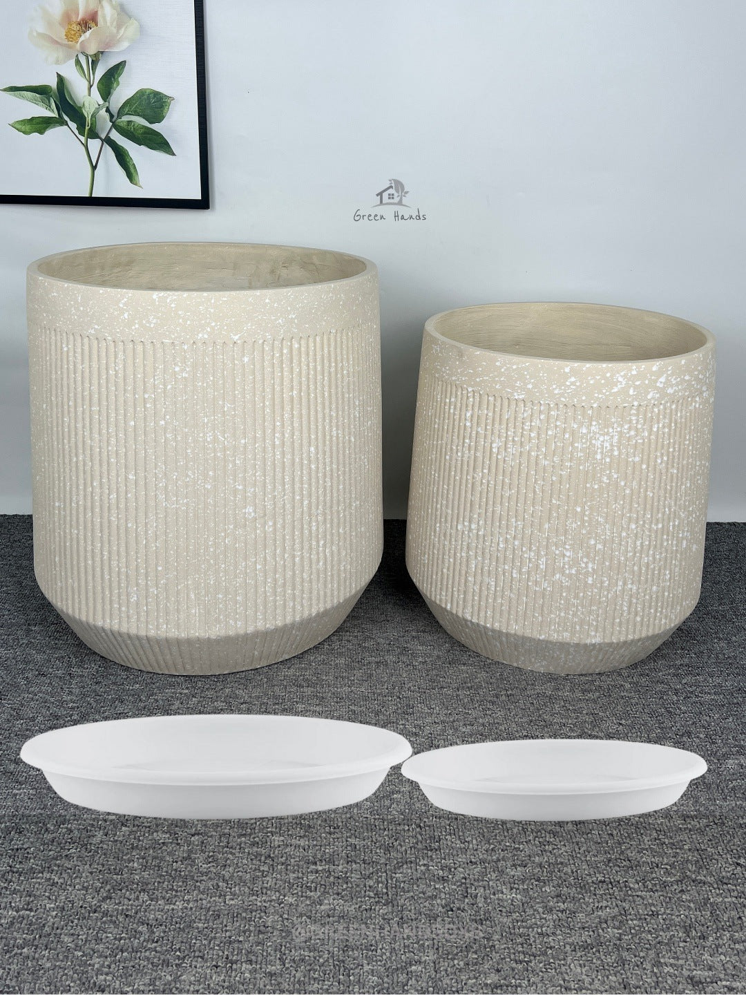 Arabian Sand Fiber Pots | Lightweight & Elegant | Perfect for Home Decor